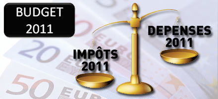 Adoption définitive du Budget 2011 : hausses d'impôts en perspective