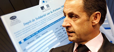 Réforme de la fiscalité : Nicolas Sarkozy ne supprimera pas l'ISF, mais le bouclier fiscal disparaîtra