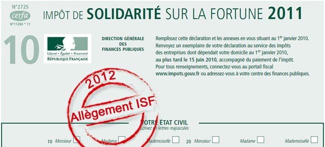 Réforme de l'ISF : le poids de l'impôt sur la fortune sera-t-il réellement allégé en 2012 ?